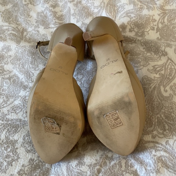 Aldo Pin-Up Inspired Platform Ankle Strap Heels size 37 - Picture 8 of 11